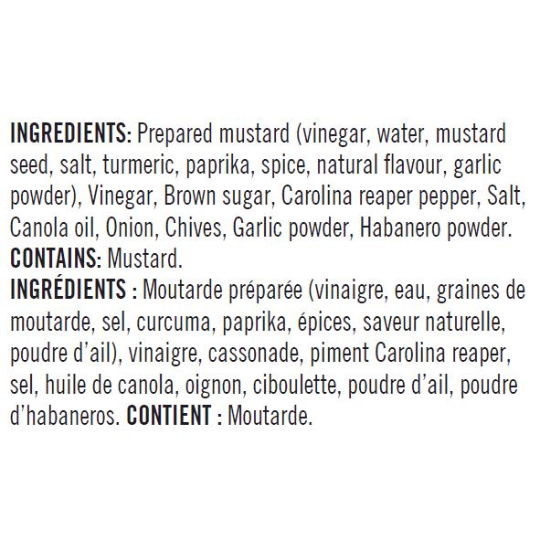The Great Canadian Sauce Co. Carolina Reaper Mustard Sauce CAROLINAREAPER IMAGE 2