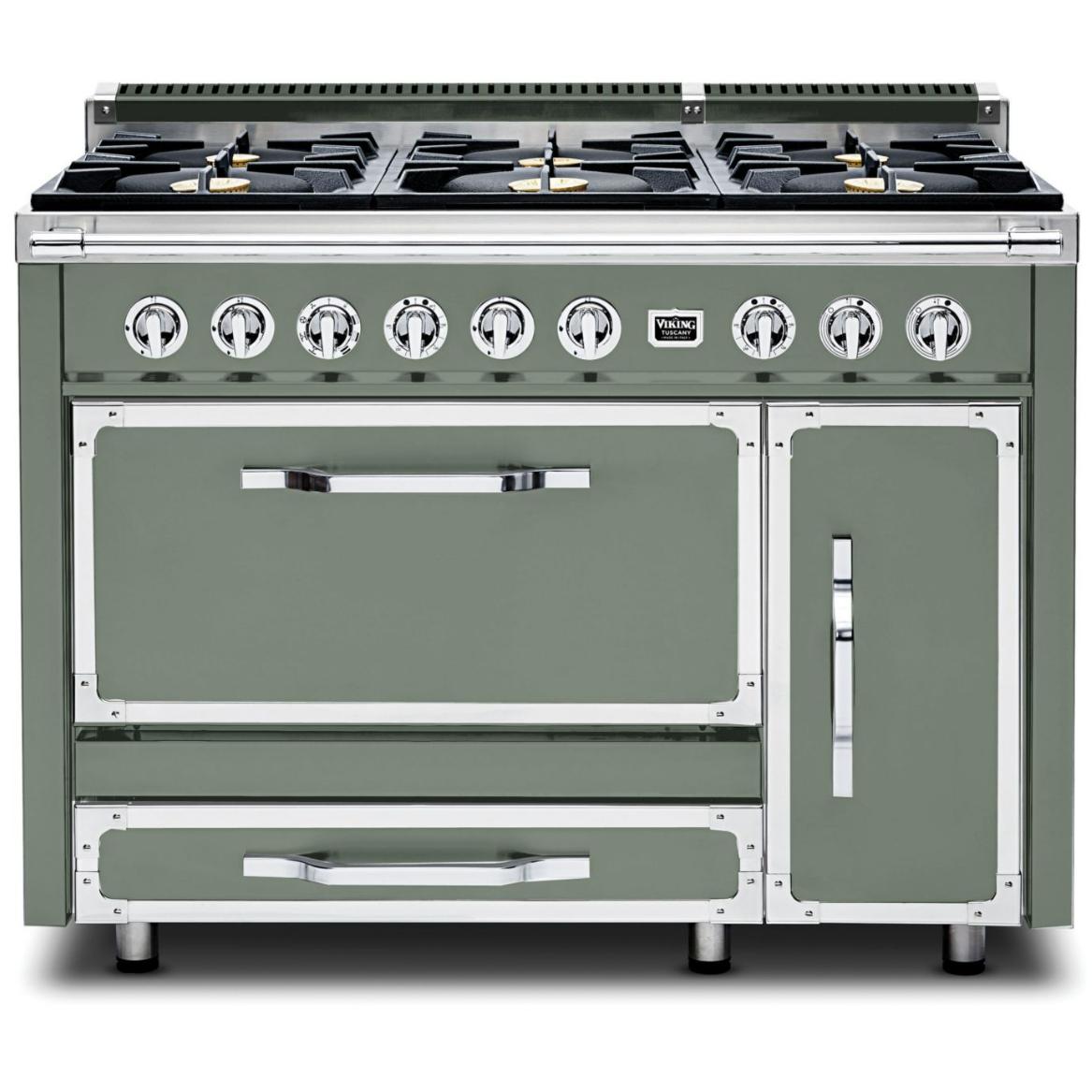 Viking 48-inch Freestanding Dual Fuel Range with True Convection Technology CTVDR481-6BEU IMAGE 1