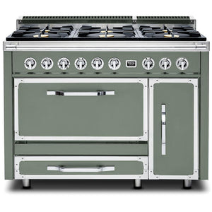 Viking 48-inch Freestanding Dual Fuel Range with True Convection Technology CTVDR481-6BEU IMAGE 1