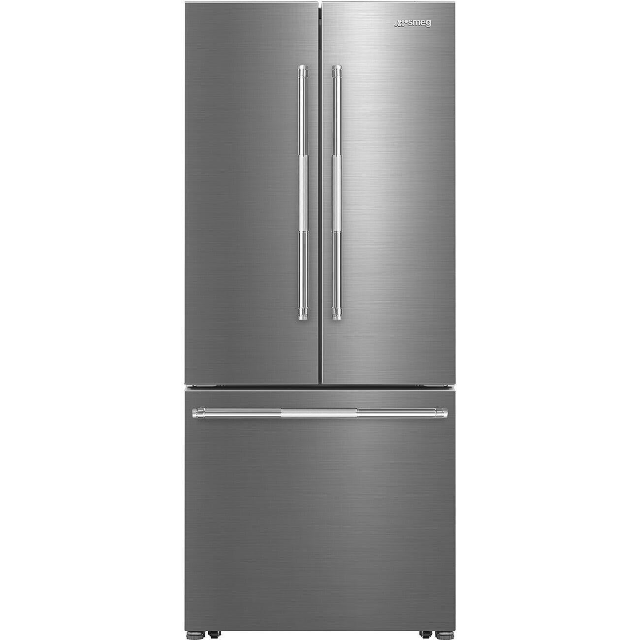 Smeg 30-inch, 16 cu. ft. Freestanding French 3-Door Refrigerator FD30UXI IMAGE 1