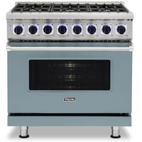 Viking 36-inch Freestanding Dual-Fuel Range with Elevation Burners™ CVDR7362-6BNS IMAGE 1