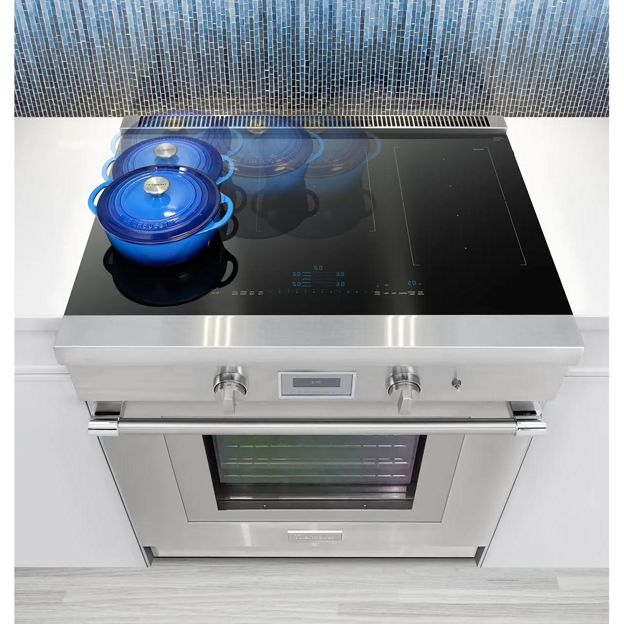 Thermador 36-inch Induction Range with HomeConnect PRI36LBHCBF IMAGE 8