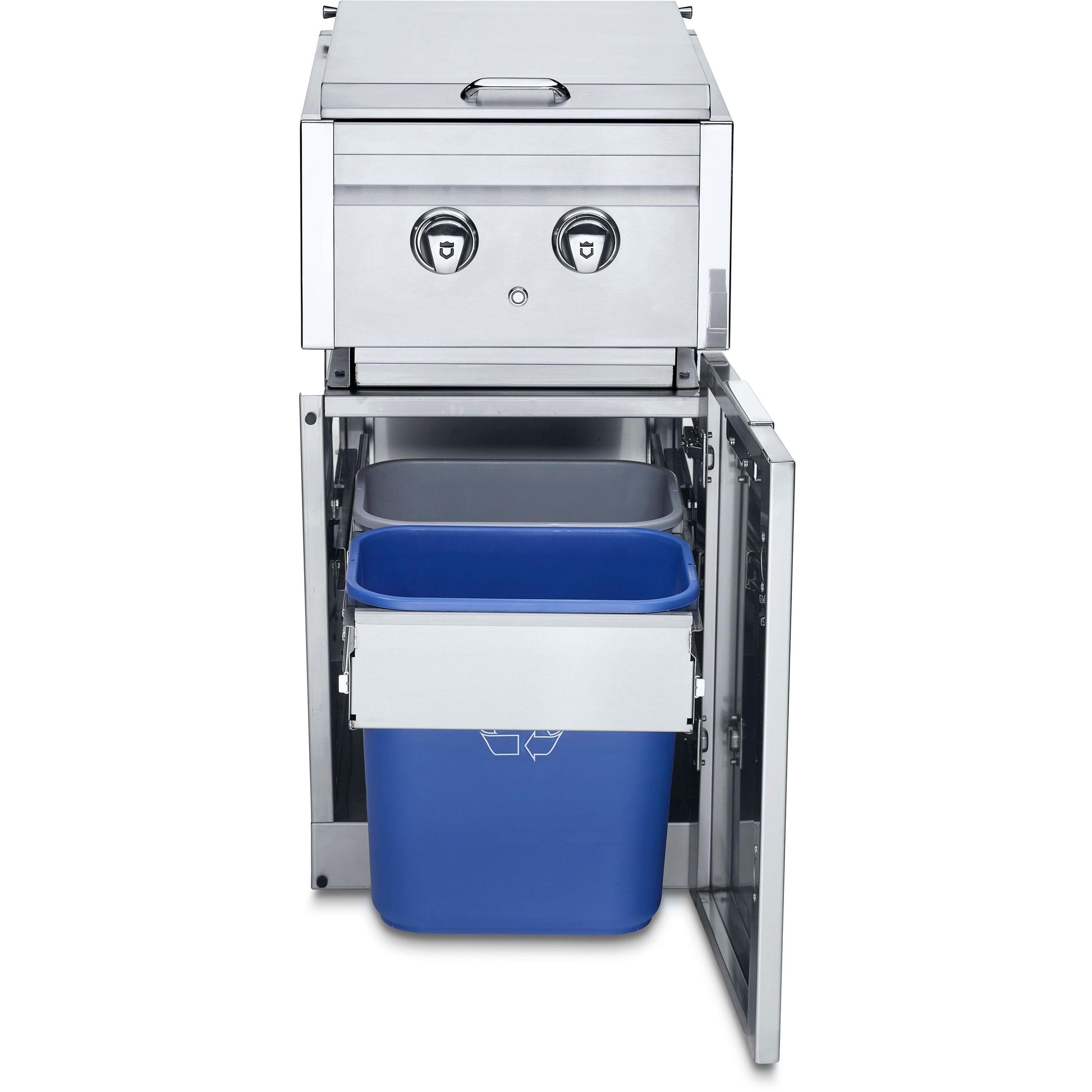 Crown Verity Infinite Modular Dual Gas Side Burner & Trash Center ICMSBNGGHBF IMAGE 2