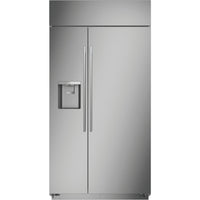 Monogram 42-inch, 24.6 cu.ft. Built-in Side-by-Side Refrigerator with External Water and Ice Dispenser ZISS420DNSSBF IMAGE 2