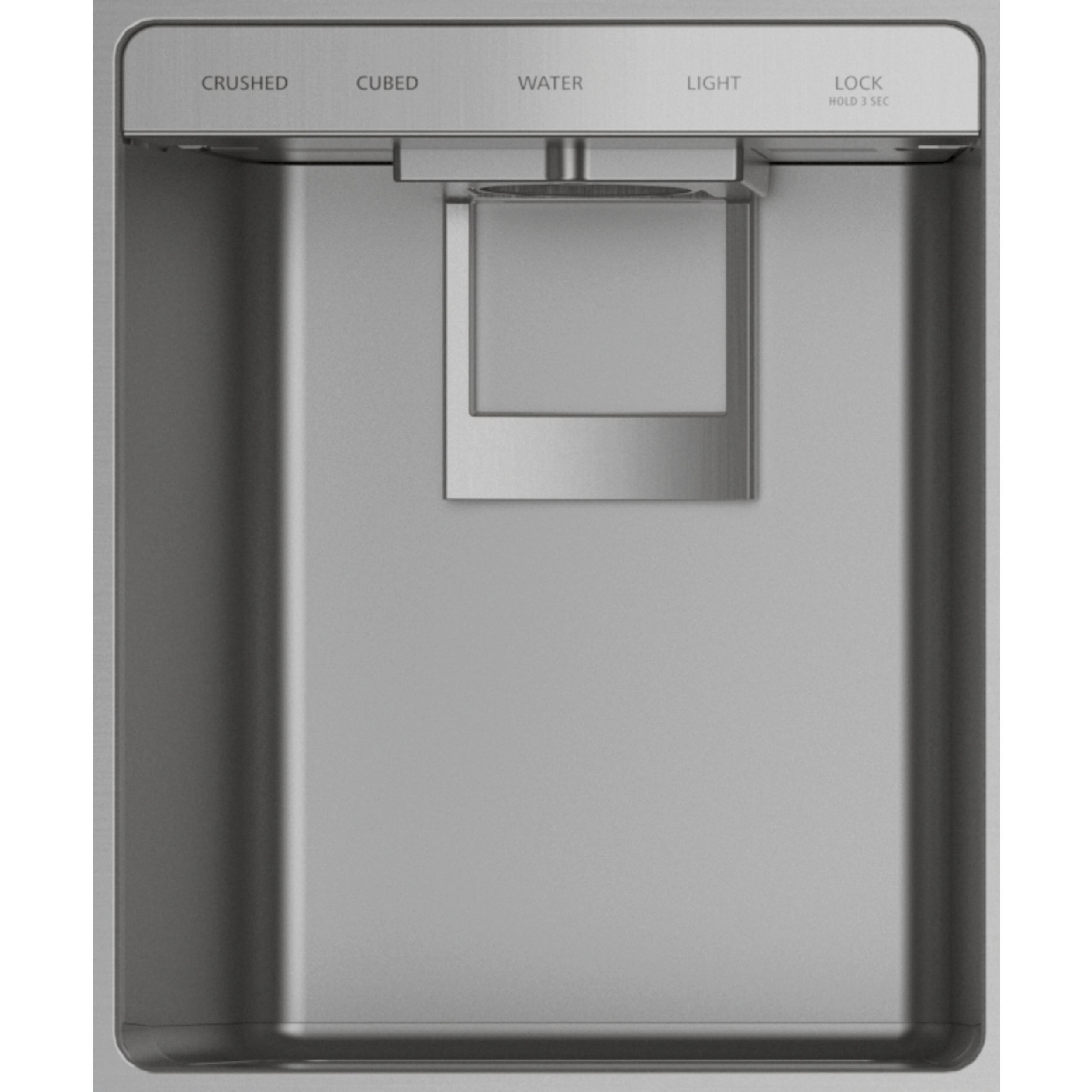Monogram 42-inch, 24.6 cu.ft. Built-in Side-by-Side Refrigerator with External Water and Ice Dispenser ZISS420DNSSBF IMAGE 3