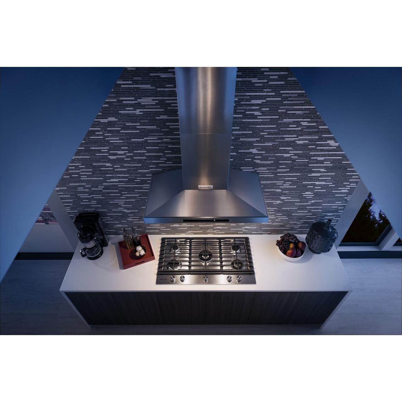 KitchenAid 36-inch Built-in Gas Cooktop with Griddle KCGS956ESSBF IMAGE 12