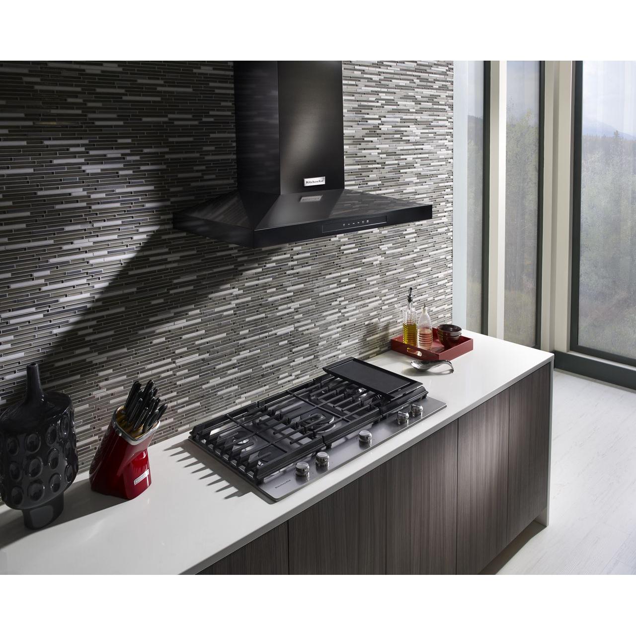 KitchenAid 36-inch Built-in Gas Cooktop with Griddle KCGS956ESSBF IMAGE 19
