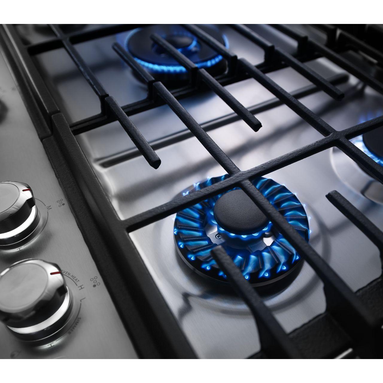 KitchenAid 36-inch Built-in Gas Cooktop with Griddle KCGS956ESSBF IMAGE 7