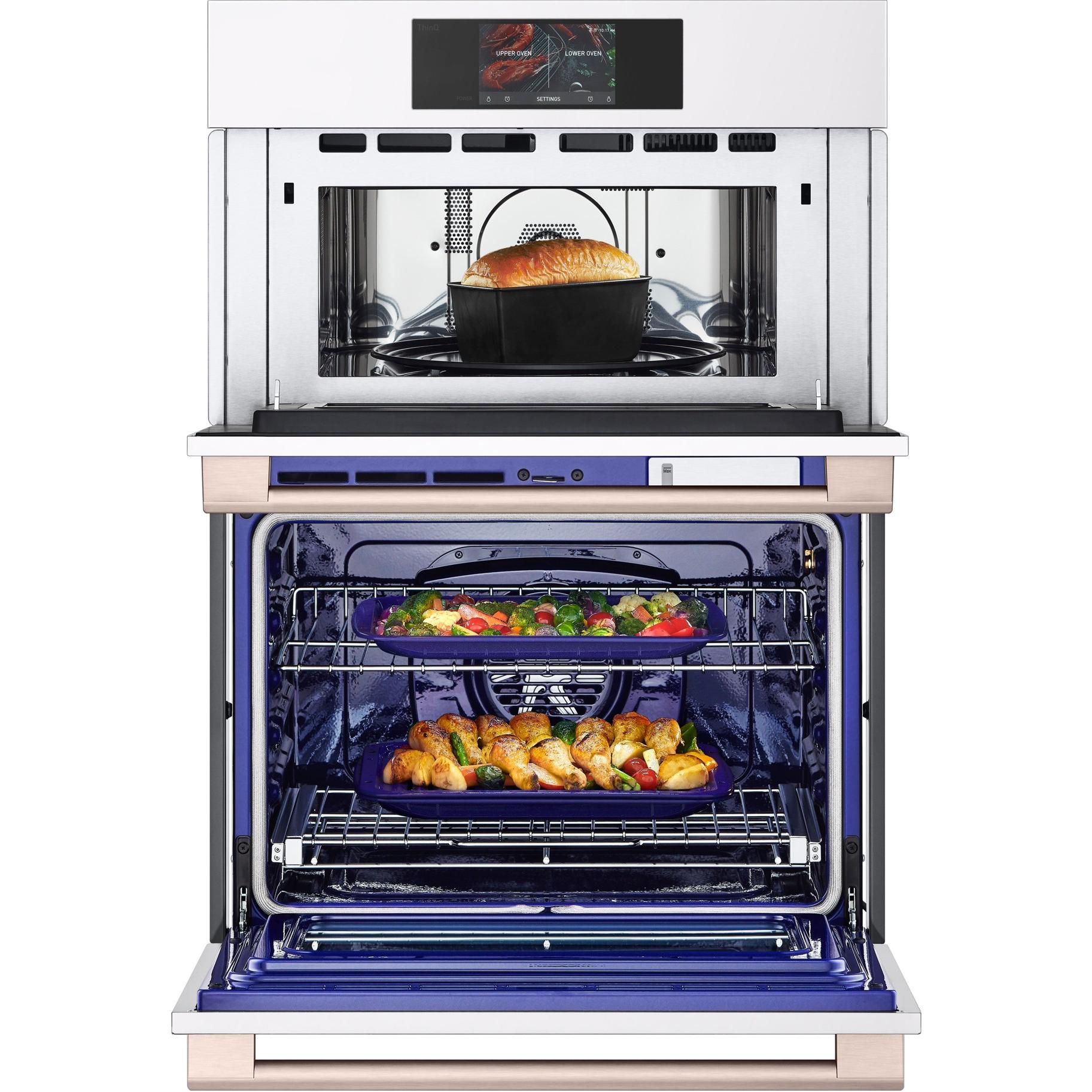 LG 30-inch, 6.4 cu.ft. Built-in Combination Oven with True Convection Technology WCES6428N IMAGE 2