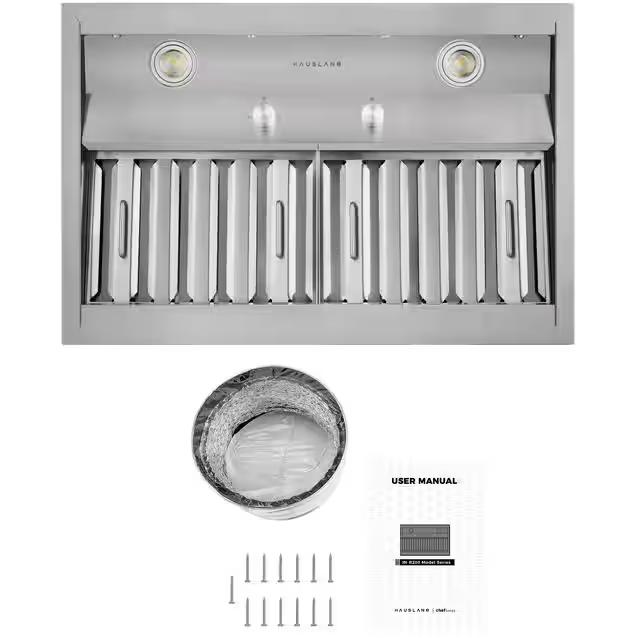 Hauslane 30-inch Chef Custom Insert Convertible Range Hood IN-R200SS-30 IMAGE 4
