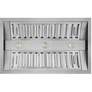 Hauslane 34-inch Chef Custom Insert Convertible Range Hood IN-R300SS-34 IMAGE 1