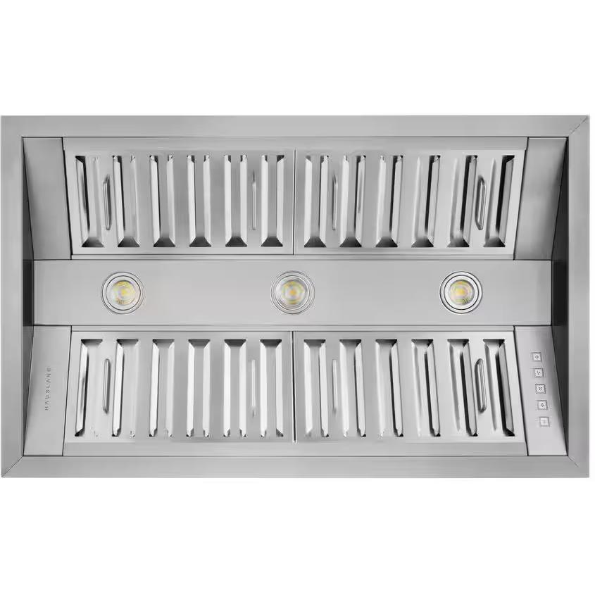 Hauslane 34-inch Chef Custom Insert Convertible Range Hood IN-R300SS-34 IMAGE 1