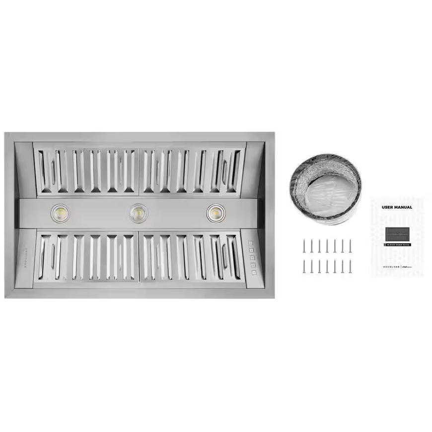 Hauslane 34-inch Chef Custom Insert Convertible Range Hood IN-R300SS-34 IMAGE 6