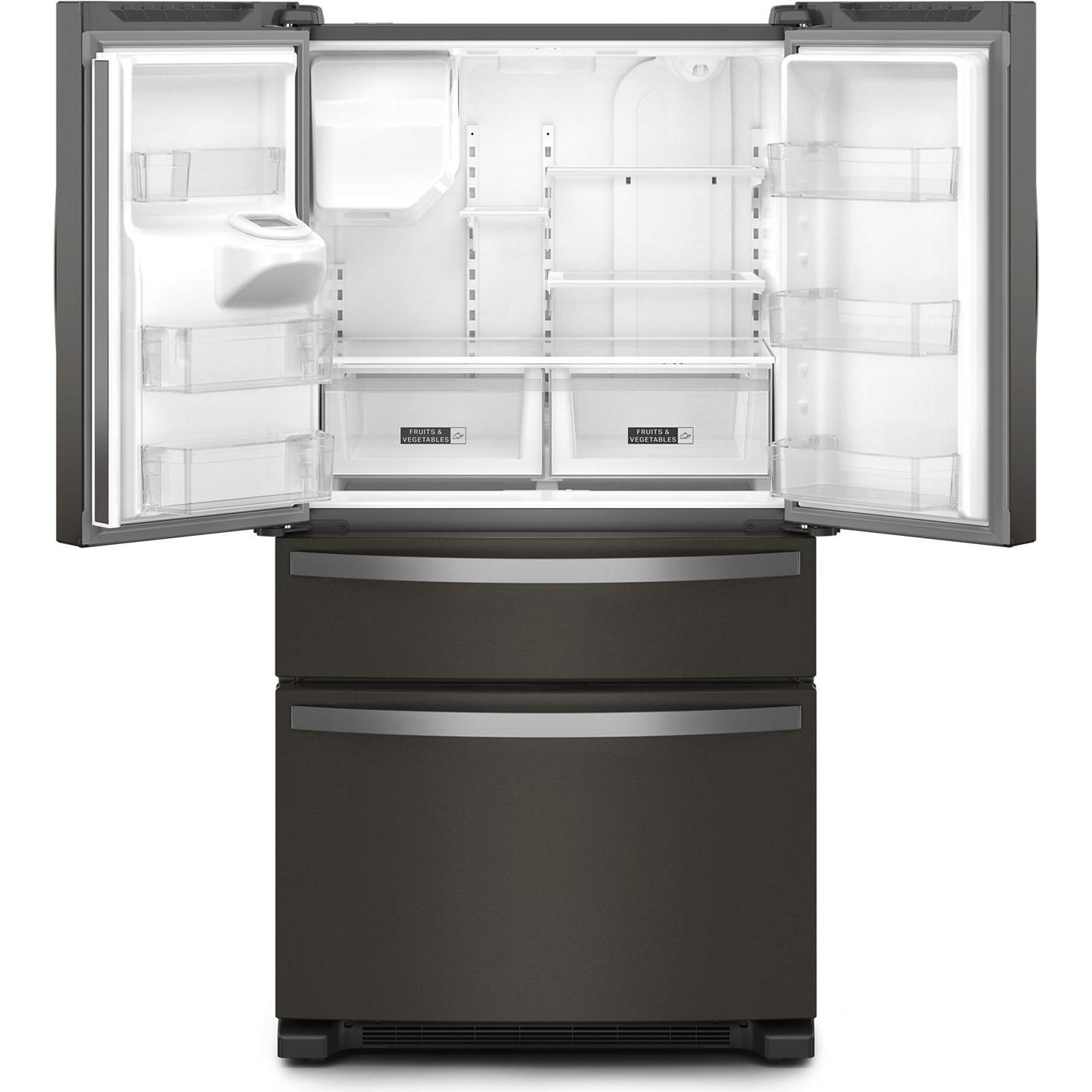 Whirlpool 36-inch French 4-Door Refrigerator with external water and ice dispenser WRMF3636RV IMAGE 2