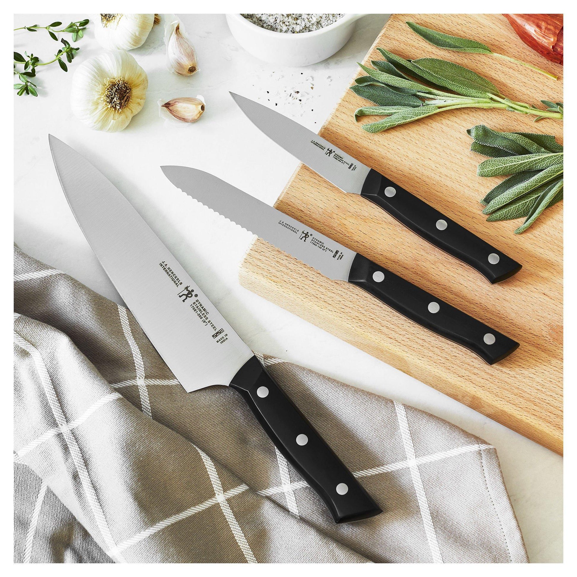 Henckels Dynamic 3-Piece Knife Set 1010988 IMAGE 2