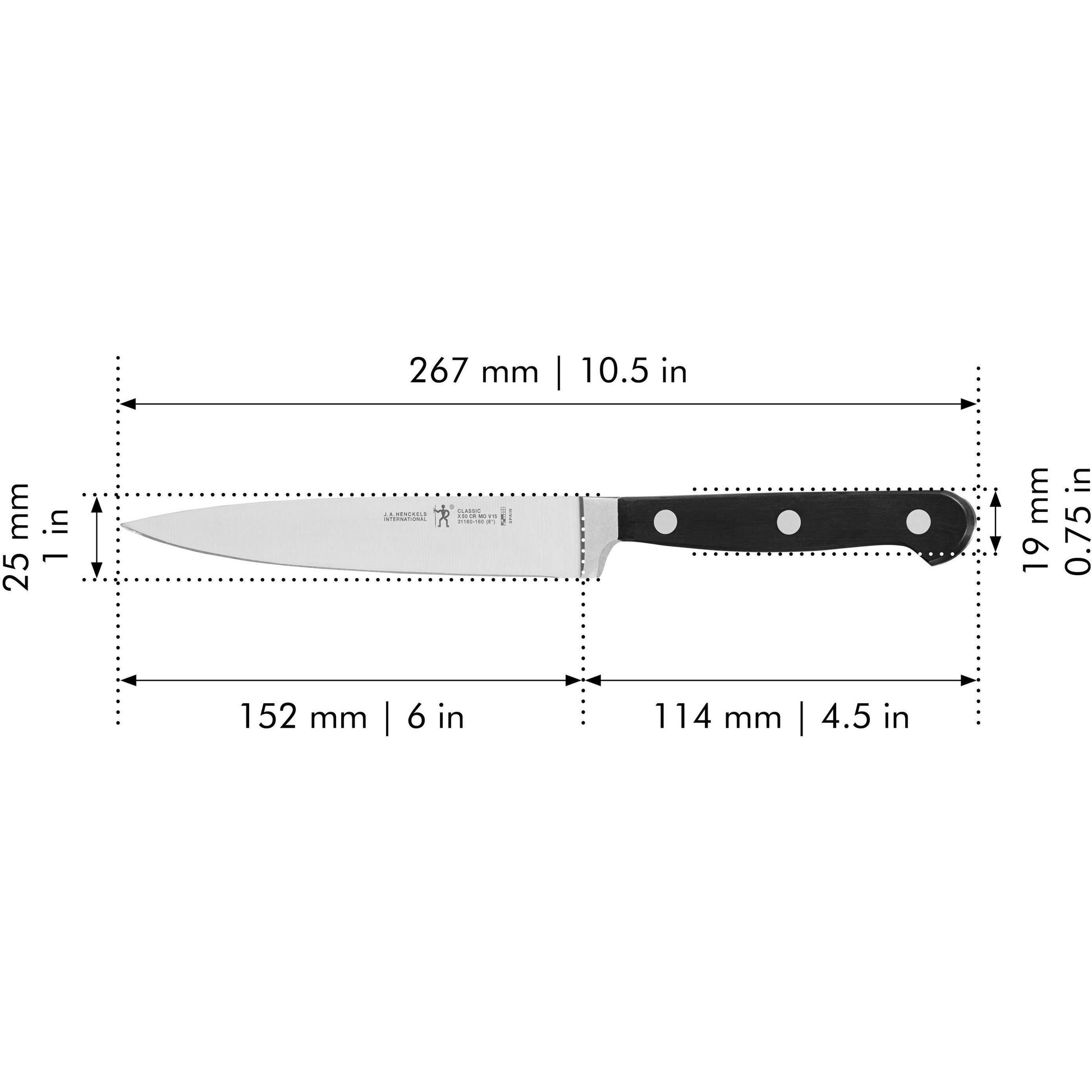 Henckels Classic 3-Piece Knife Set 1012069 IMAGE 6