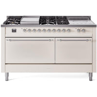 iLVE 60-inch Freestanding Dual Fuel Range UP60FSQNMPAWC IMAGE 1