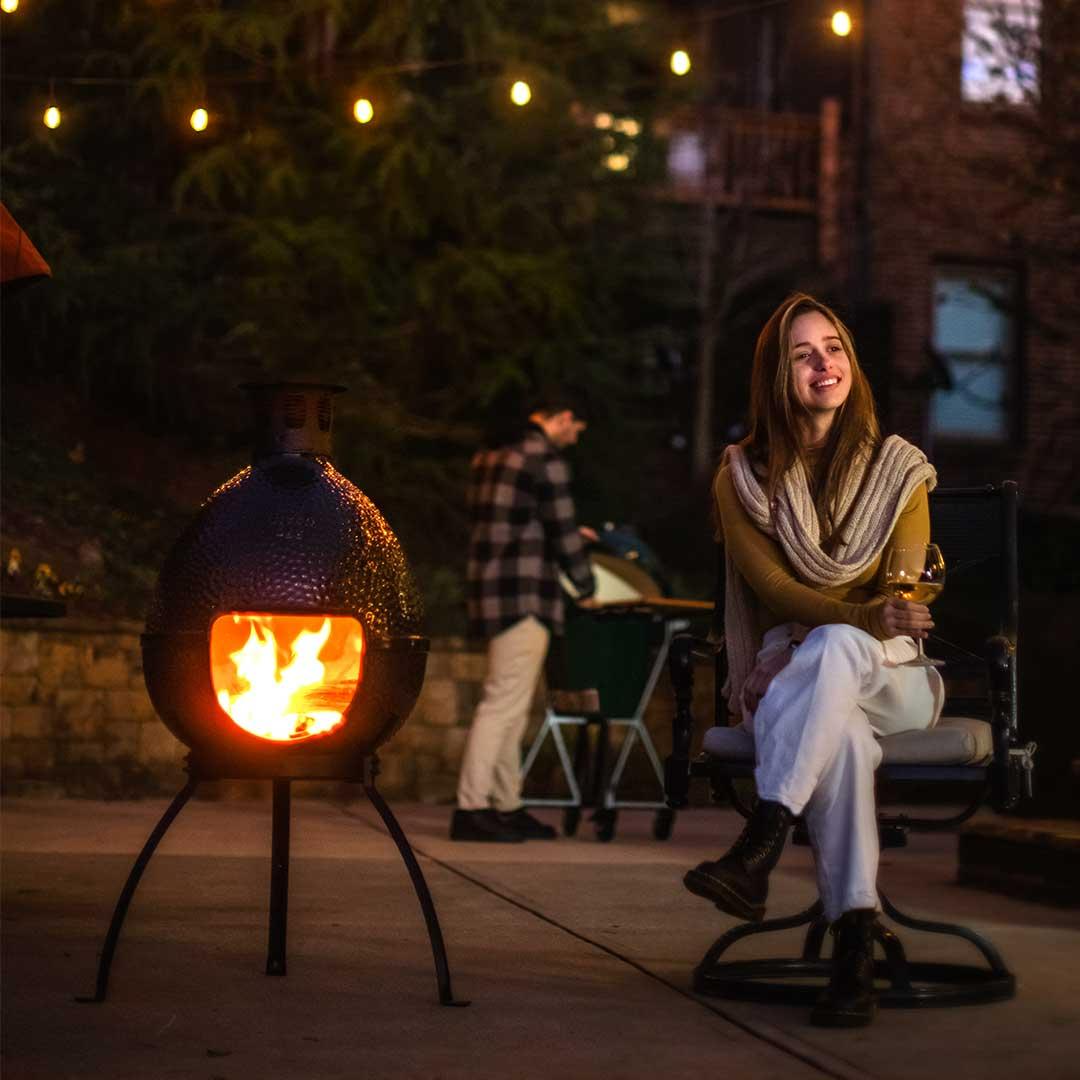 Big Green Egg Chiminea 131348 IMAGE 5