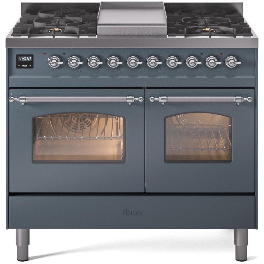 iLVE 40-inch Freestanding Dual Fuel Range UPD40FNMPBGCLP IMAGE 1