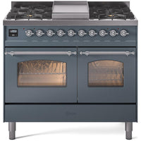 iLVE 40-inch Freestanding Dual Fuel Range UPD40FNMPBGCLP IMAGE 1