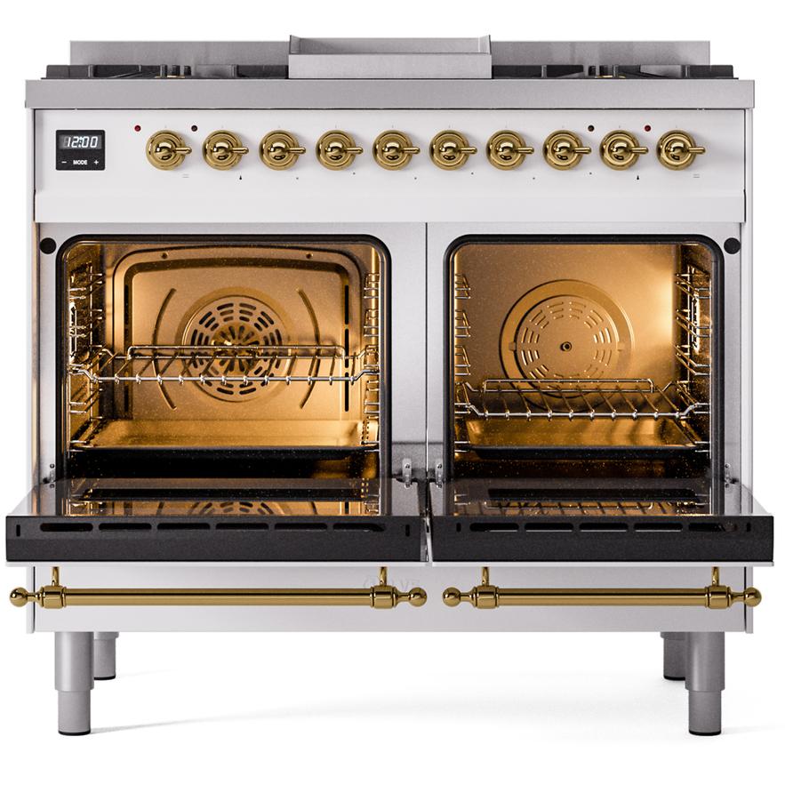 iLVE 40-inch Freestanding Dual Fuel Range UPD40FNMPWHGLP IMAGE 3