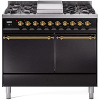 iLVE 40-inch Freestanding Dual Fuel Range UPD40FQNMPBKG IMAGE 1