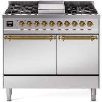 iLVE 40-inch Freestanding Dual Fuel Range UPD40FQNMPSSGLP IMAGE 1
