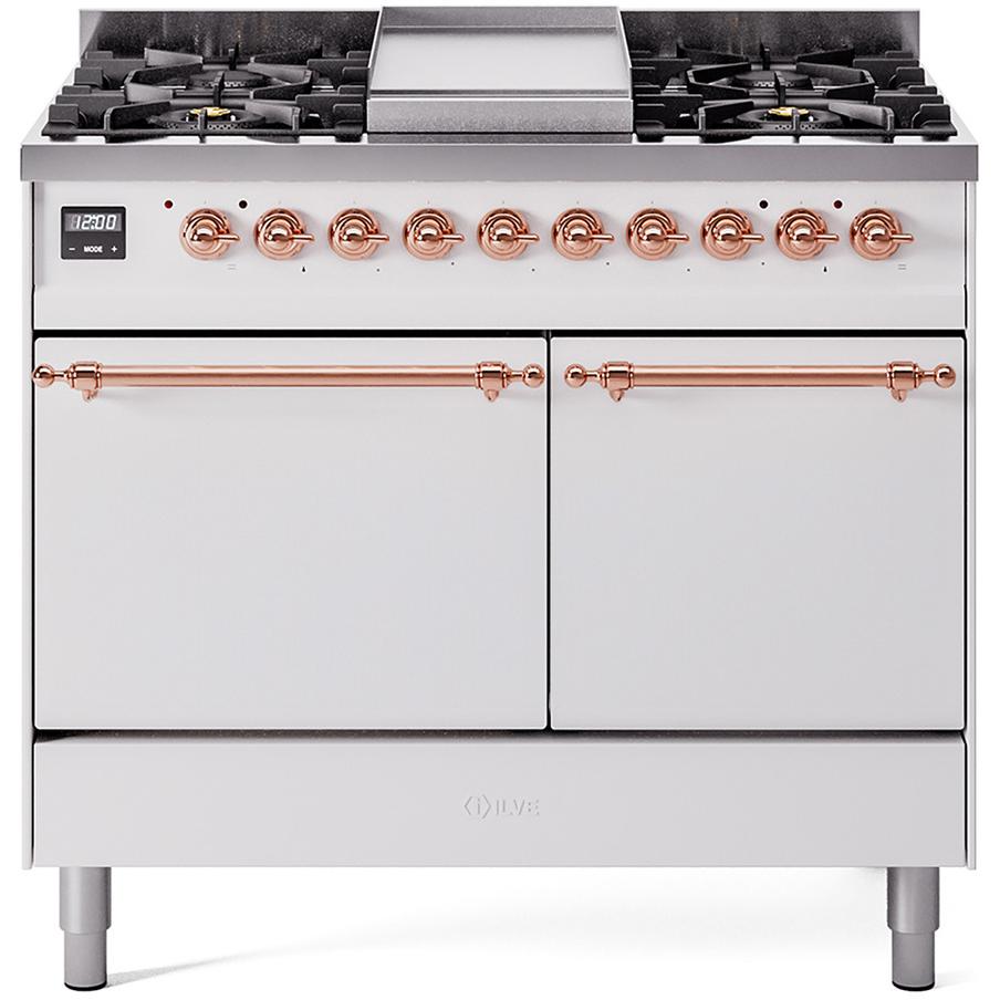 iLVE 40-inch Freestanding Dual Fuel Range UPD40FQNMPWHPLP IMAGE 1