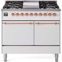 iLVE 40-inch Freestanding Dual Fuel Range UPD40FQNMPWHPLP IMAGE 1