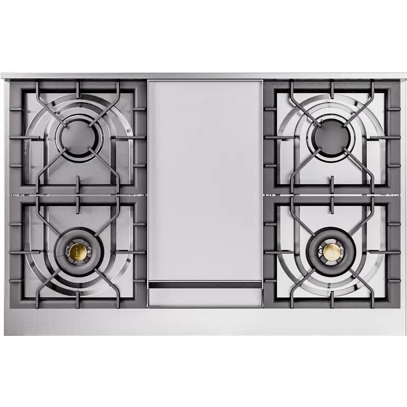 iLVE 40-inch Freestanding Dual Fuel Range UPD40FQNMPWHPLP IMAGE 2