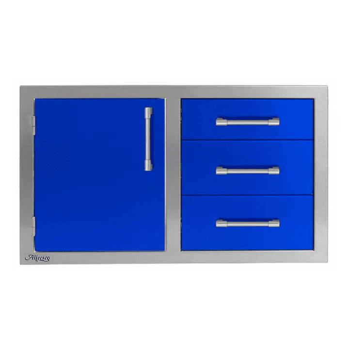 Alfresco 32-inch 3-Drawer with Single Access Door with Left Hinge Combo Storage AXE-DDC-L-SC-S5002 IMAGE 1