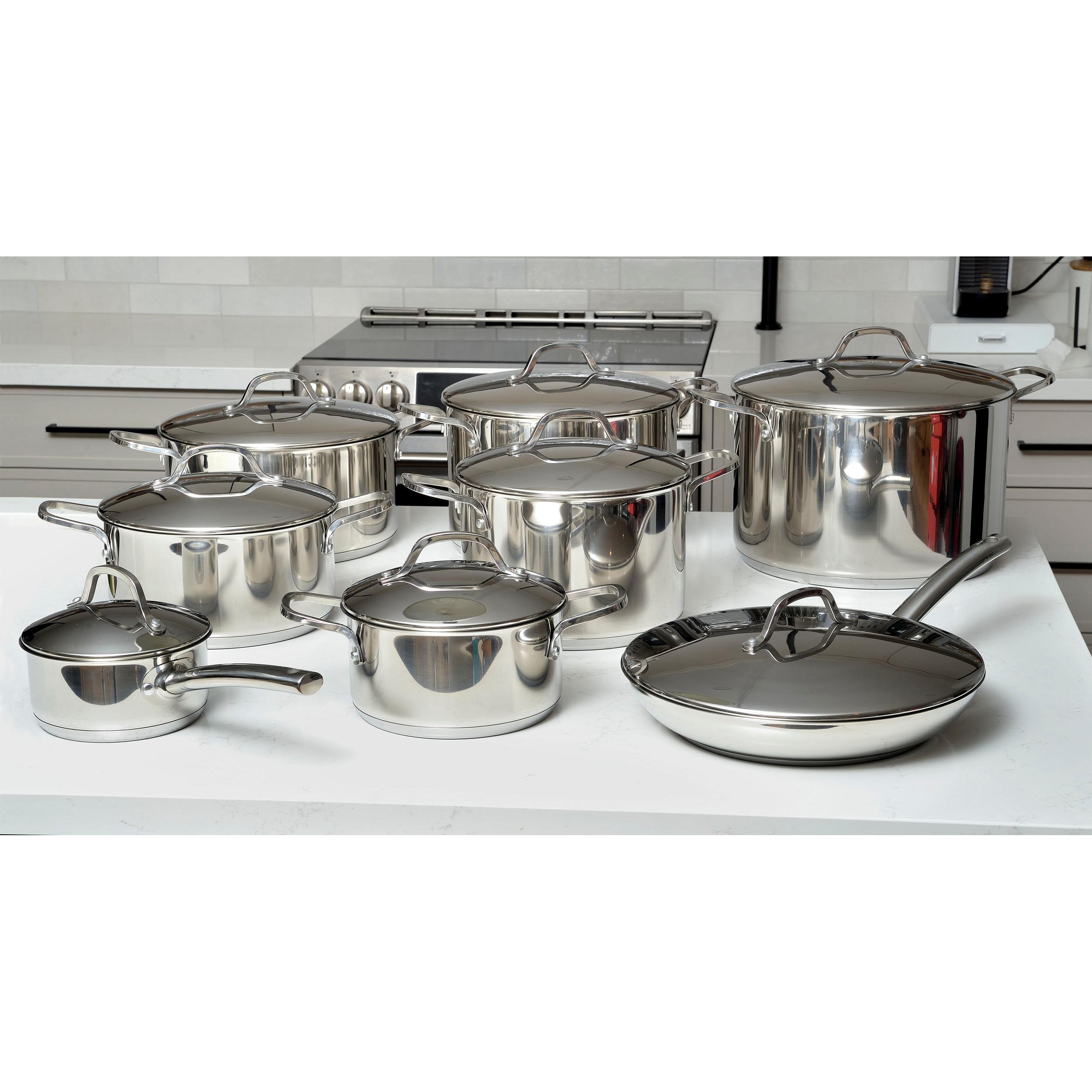 VeV Vigano 16-Piece Nuova Kontessa Cookware Box Set VEVITALIANO16 IMAGE 1
