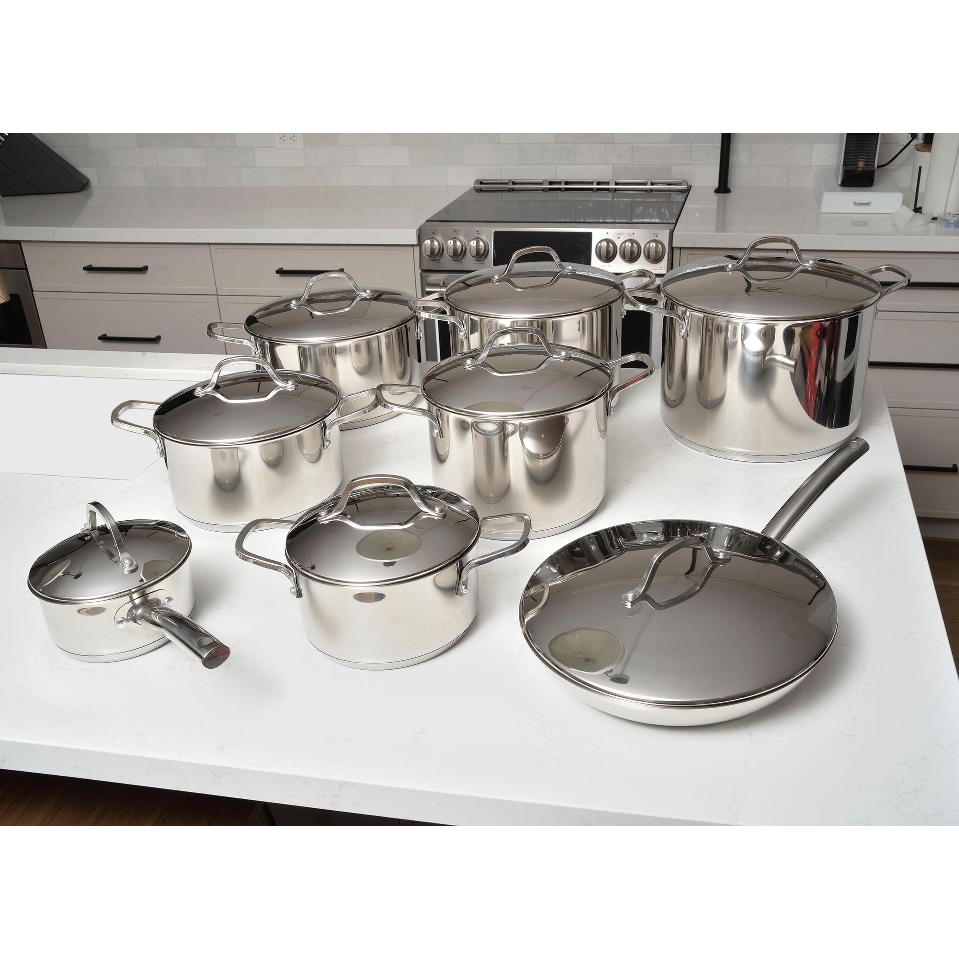 VeV Vigano 16-Piece Nuova Kontessa Cookware Set VEVITALIANO16 IMAGE 2