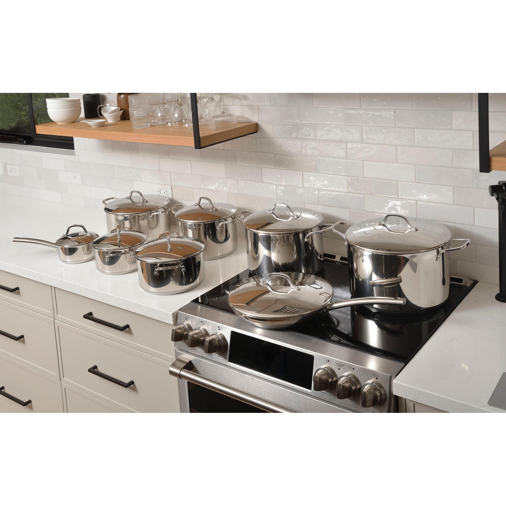VeV Vigano 16-Piece Nuova Kontessa Cookware Set VEVITALIANO16 IMAGE 5