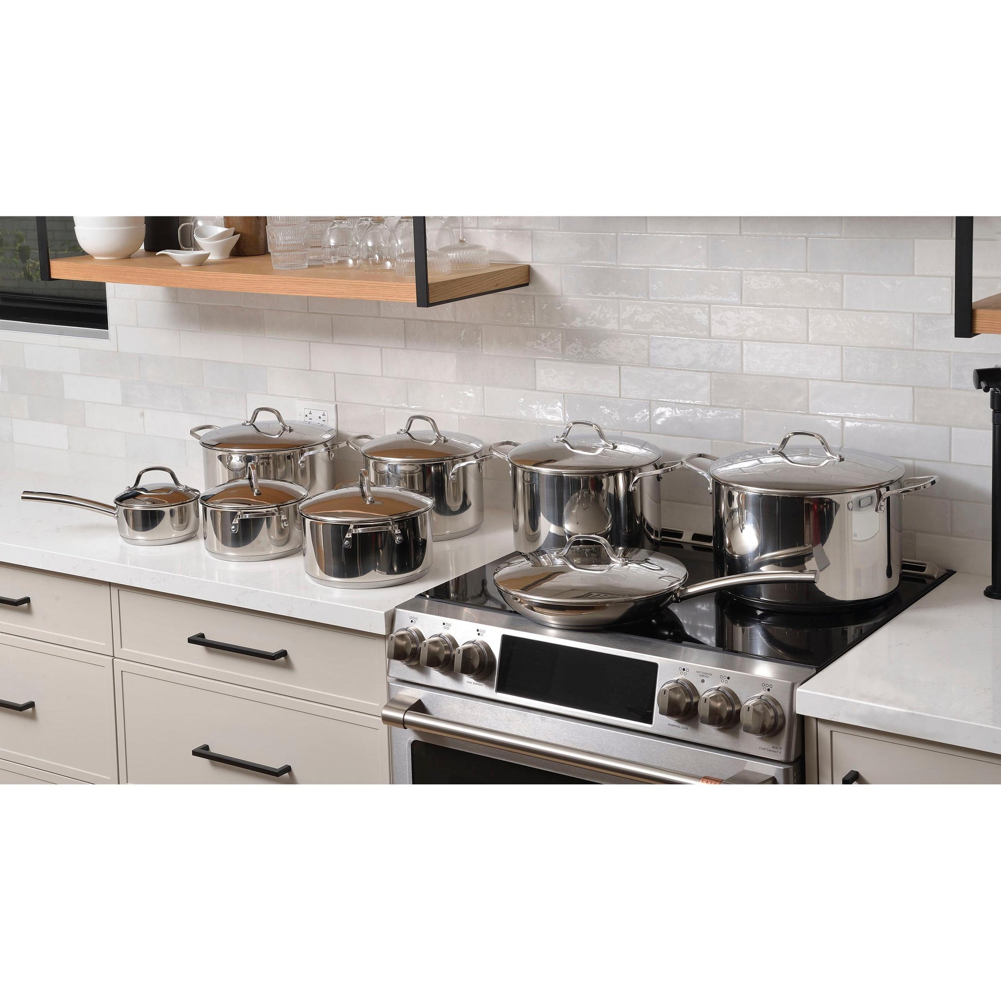 VeV Vigano 16-Piece Nuova Kontessa Cookware Set VEVITALIANO16 IMAGE 6