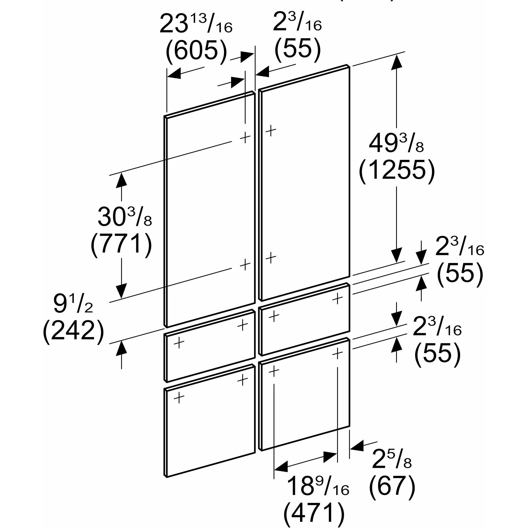 Thermador 48-inch Door Panel TFL48IT100 IMAGE 2