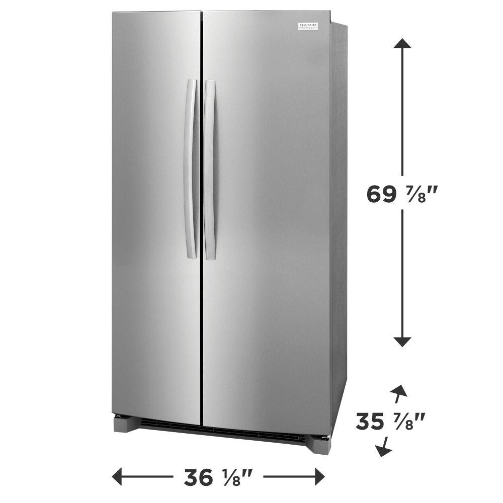 Frigidaire Gallery 36-inch, 26 cu. ft. Freestanding Side-by-Side Refrigerator GRSN2620AF IMAGE 8