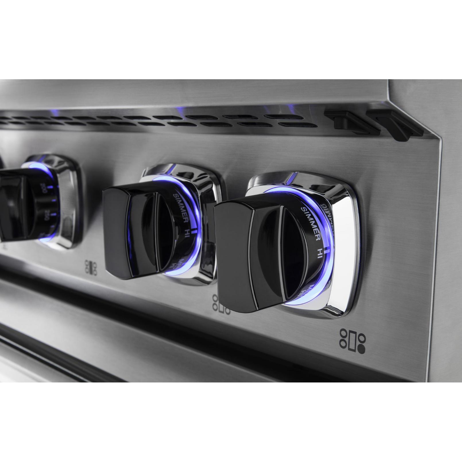 Viking 36-inch Freestanding Dual-Fuel Range with Elevation Burners™ CVDR7362-4GNALP IMAGE 3