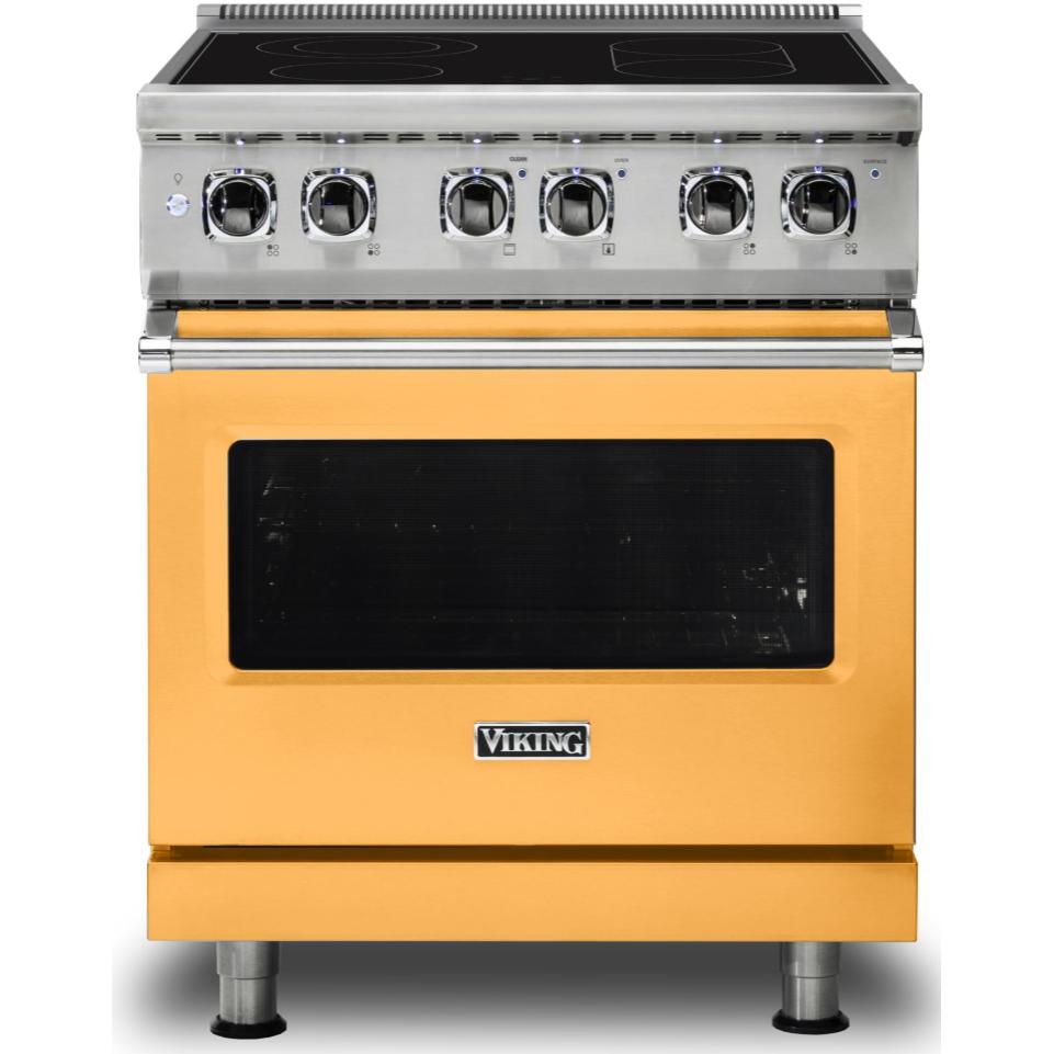 Viking 30-inch Freestanding Electric Range with SoftLit™ LED Lights CVER5301-4BDA IMAGE 1