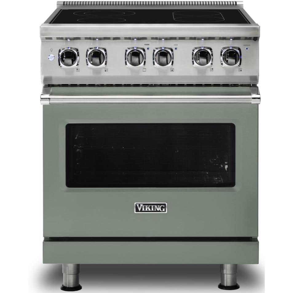 Viking 30-inch Freestanding Electric Range with SoftLit™ LED Lights CVER5301-4BEU IMAGE 1