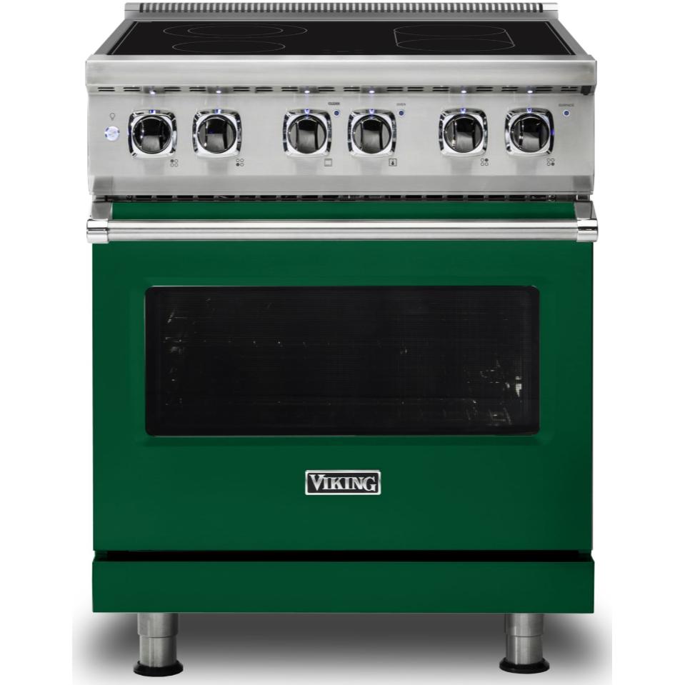 Viking 30-inch Freestanding Electric Range with SoftLit™ LED Lights CVER5301-4BIV IMAGE 1