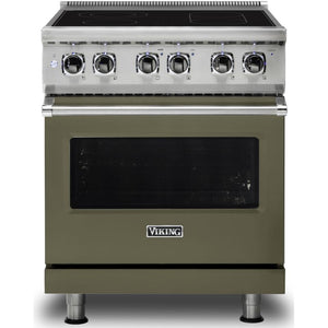 Viking 30-inch Freestanding Electric Range with SoftLit™ LED Lights CVER5301-4BMA IMAGE 1