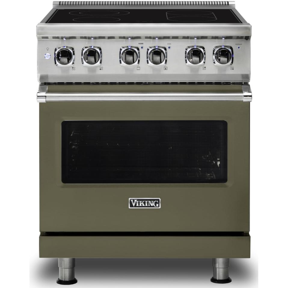Viking 30-inch Freestanding Electric Range with SoftLit™ LED Lights CVER5301-4BMA IMAGE 1