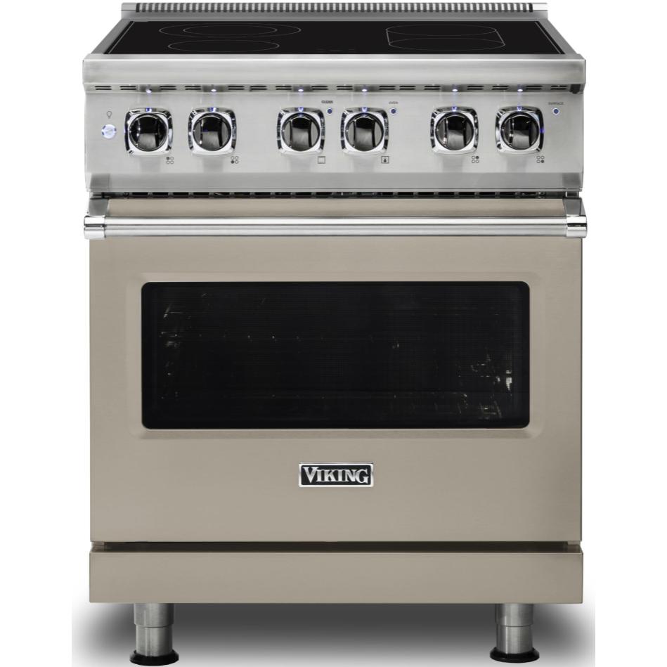 Viking 30-inch Freestanding Electric Range with SoftLit™ LED Lights CVER5301-4BNA IMAGE 1