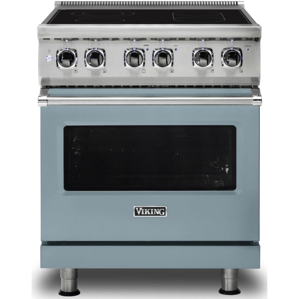 Viking 30-inch Freestanding Electric Range with SoftLit™ LED Lights CVER5301-4BNS IMAGE 1