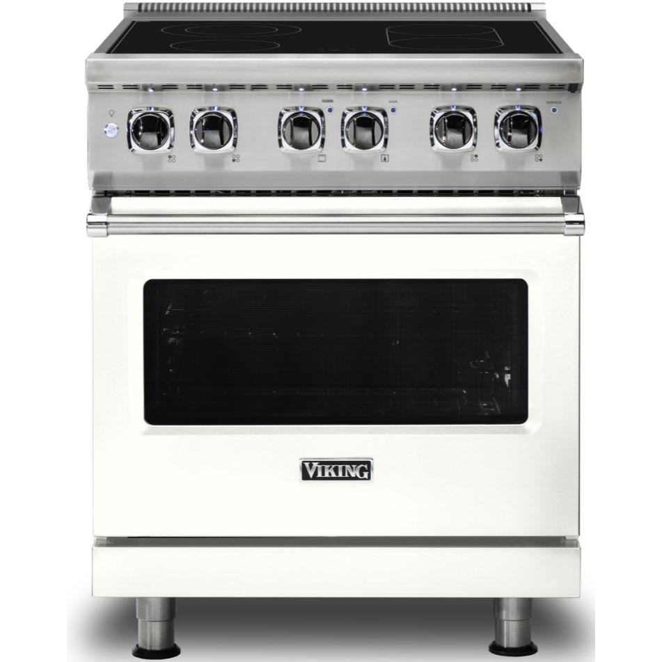 Viking 30-inch Freestanding Electric Range with SoftLit™ LED Lights CVER5301-4BPW IMAGE 1