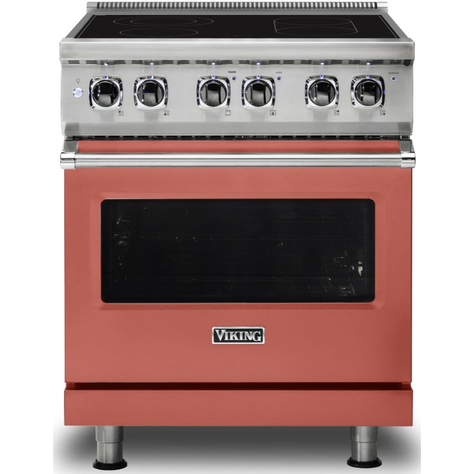 Viking 30-inch Freestanding Electric Range with SoftLit™ LED Lights CVER5301-4BSC IMAGE 1