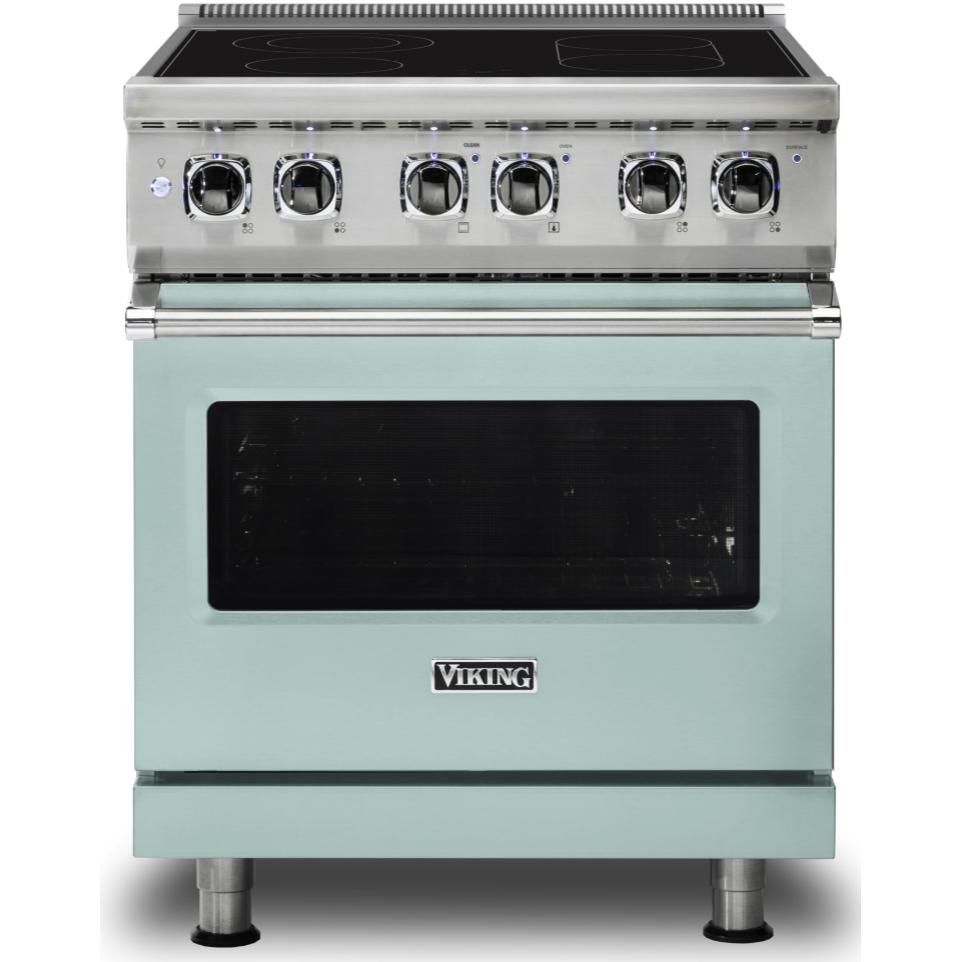 Viking 30-inch Freestanding Electric Range with SoftLit™ LED Lights CVER5301-4BSP IMAGE 1