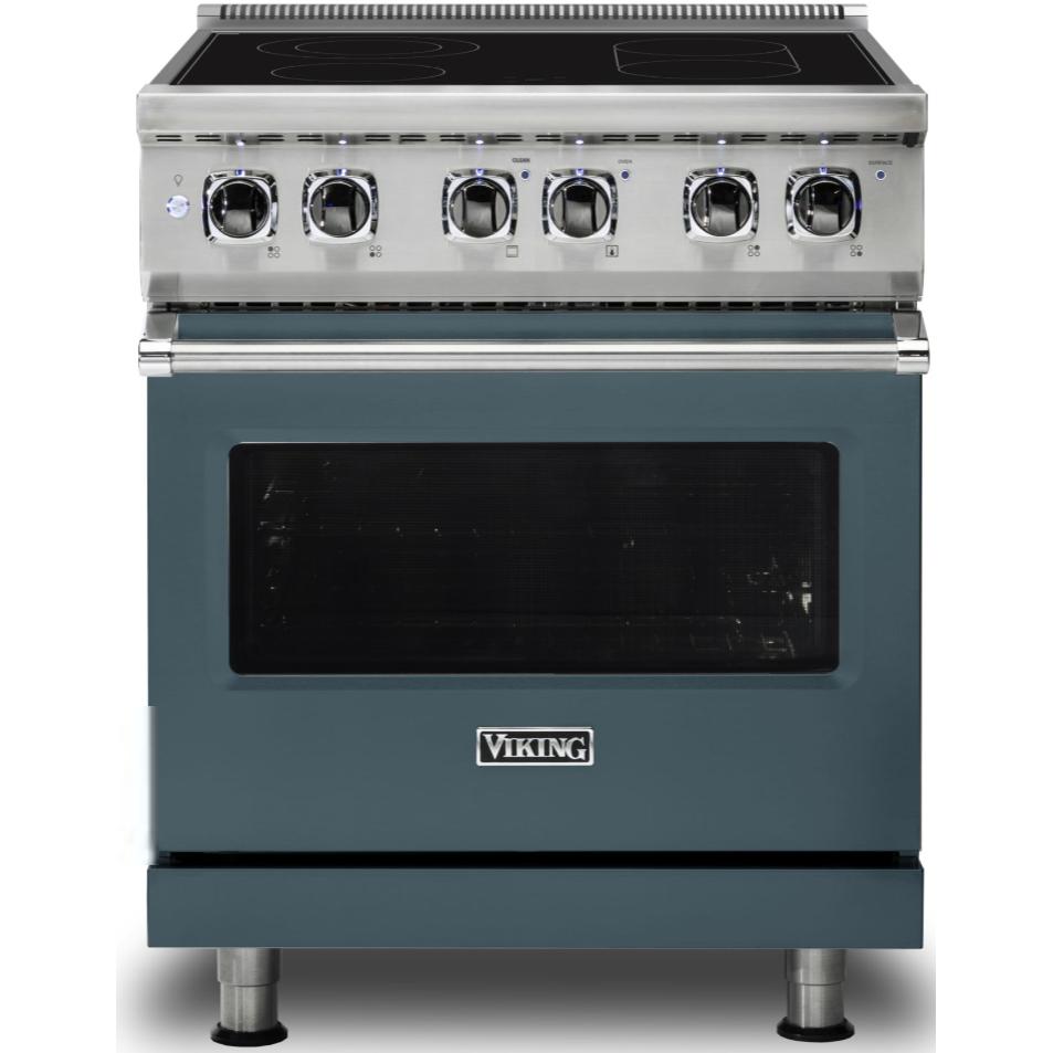 Viking 30-inch Freestanding Electric Range with SoftLit™ LED Lights CVER5301-4BSQ IMAGE 1