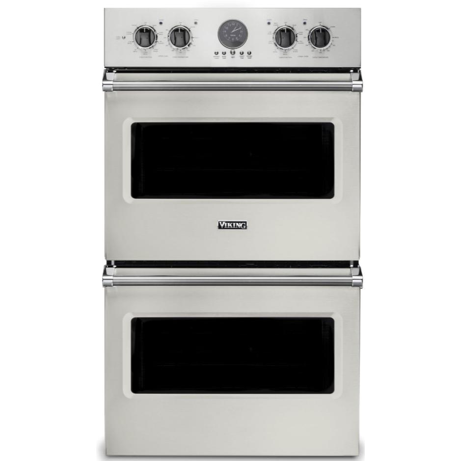 Viking 30-inch 9.4 cu.ft. Built-in Wall Double Oven with TruConvec™ Convection VDOE530PW IMAGE 1